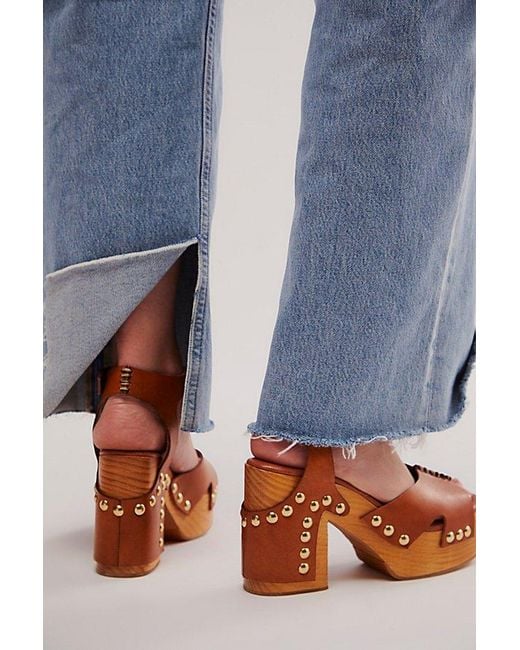 Free People Natural Cecily Clogs