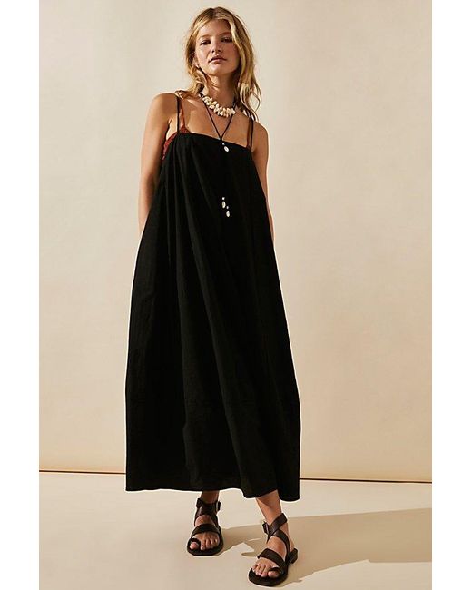 Free People Struttin' Midi Dress At In Black, Size: Xs