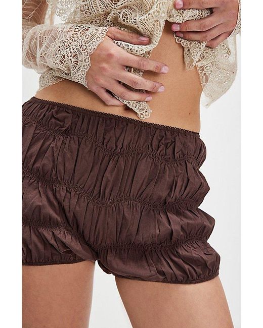 Free People Brown Sweet On You Bloomers