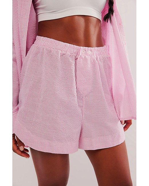Intimately By Free People Pink Cloud Nine Boxers