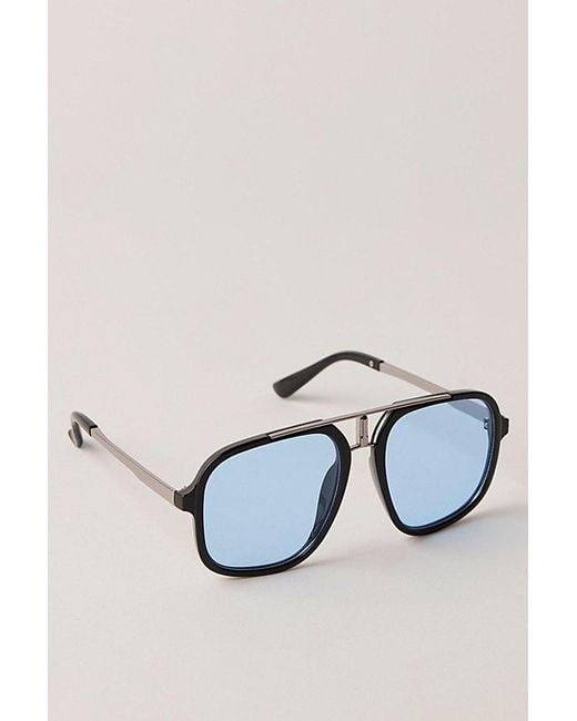 Free People Janis Detail Aviator Sunglasses in Blue | Lyst display picture 1