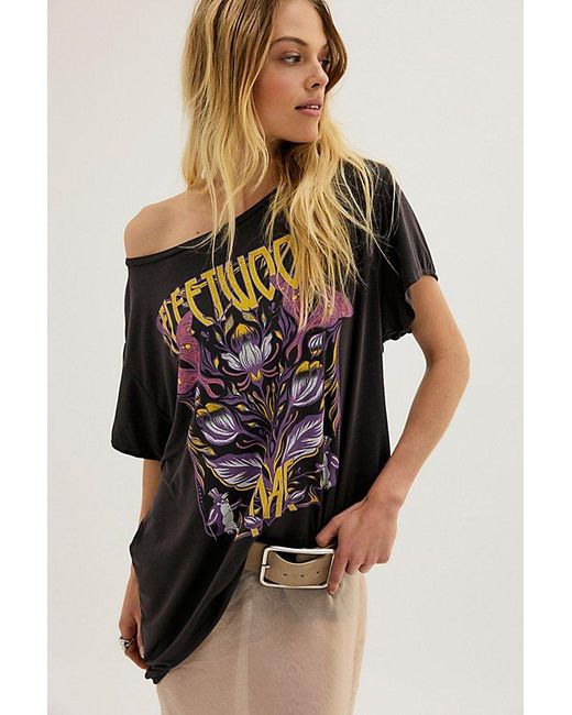 Daydreamer Black Fleetwood Mac Butterfly Tee By