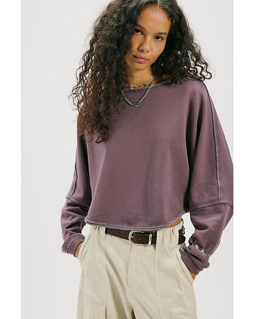 Free People Purple To The East Pullover