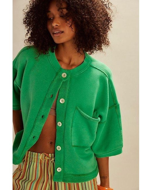 Free People Green Matilda Sweatshirt