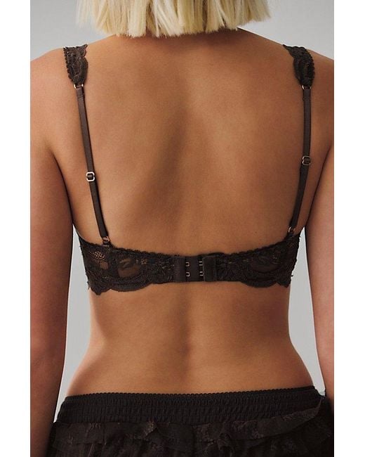Intimately By Free People Black Last Dance Demi Underwire Bra By