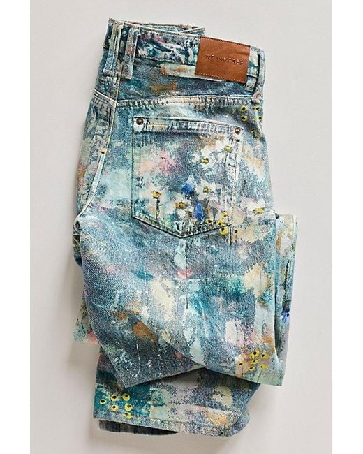 Free People Blue Tennessee Low-Rise Illusions Jeans
