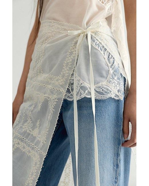 Free People Blue Invisible String Sarong