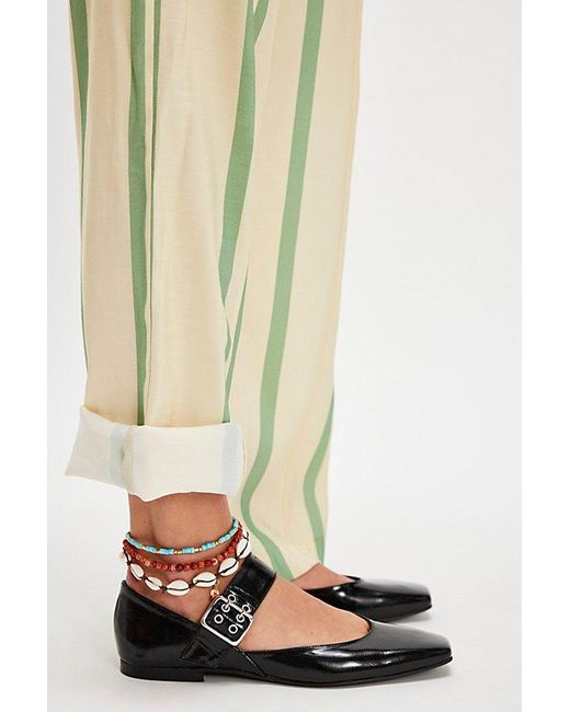 Free People Natural Good Graces Buckle Flats