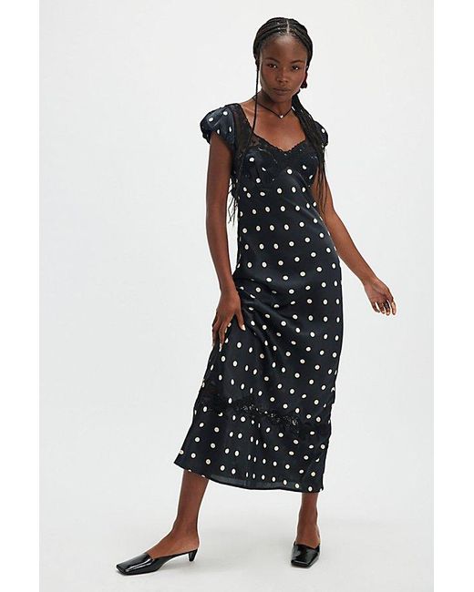 Free people black polka dot dress best sale