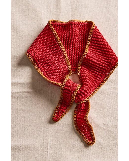 Free People Red Edith Bandana