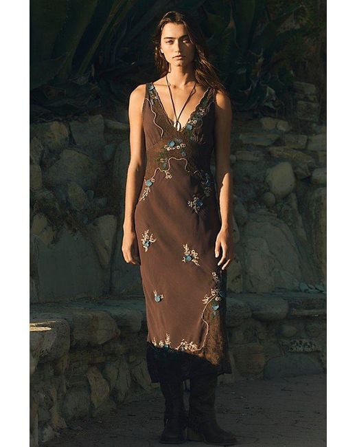 Free People Multicolor Meet Again Midi Dress
