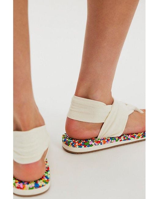 Sanuk Multicolor Sling Bubblecush Sandals