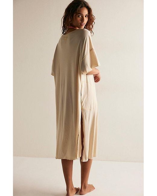 Intimately By Free People Brown Night Mode Maxi Tee By