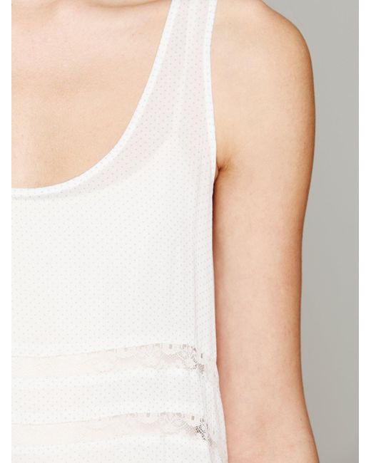 voile and lace trapeze slip