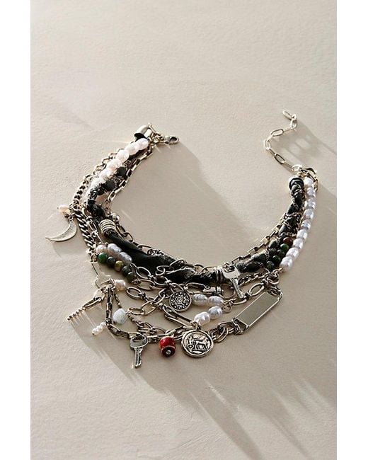 Free People Blue Risktaker Choker