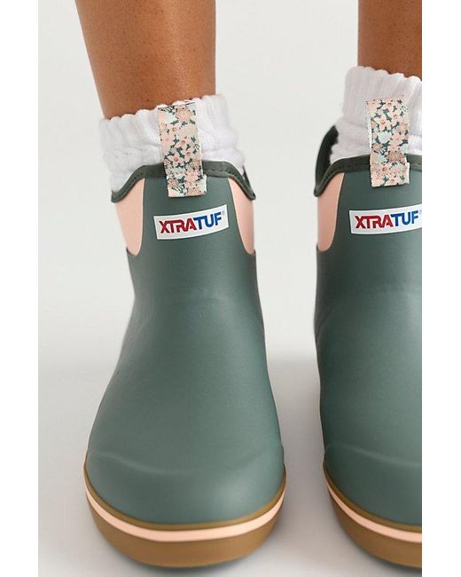 XtraTuf Green Ankle Deck Boots Shoe