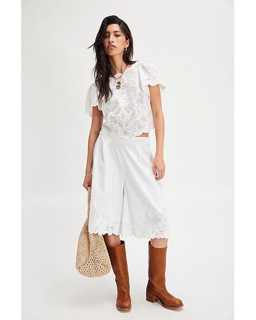 Free People White Lost Skies Set