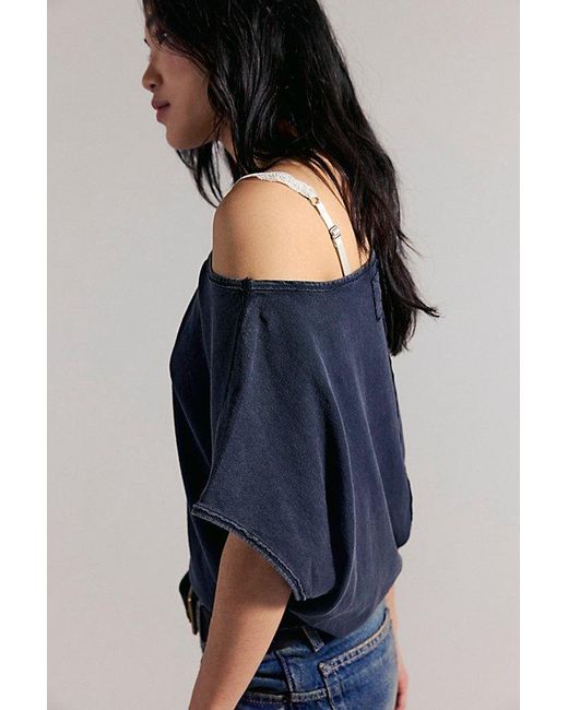 Free People Black Peggy Tee