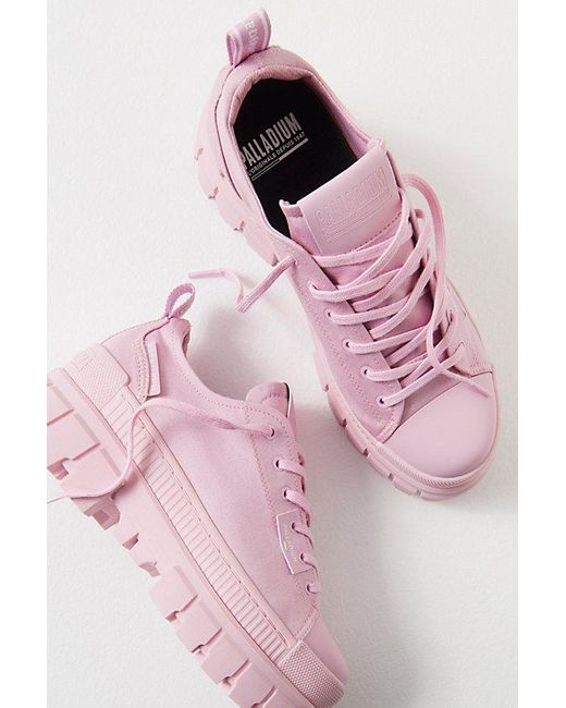 Palladium Pink Revolt Lo Textile Sneakers