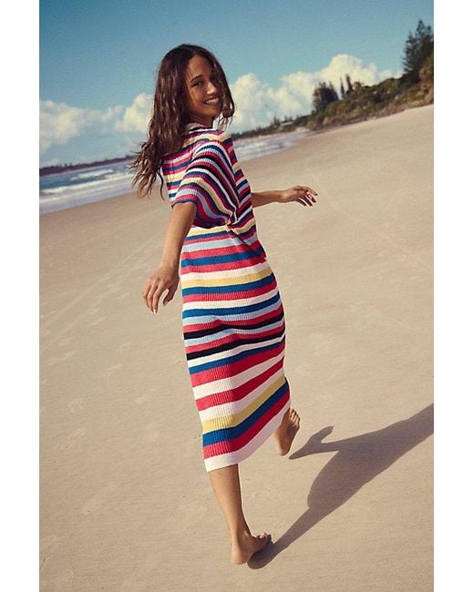 free-est Blue Shades Of Summer Sweater Dress By