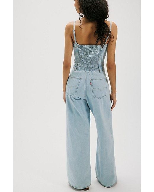Levi's Blue Bustier Jumpsuit