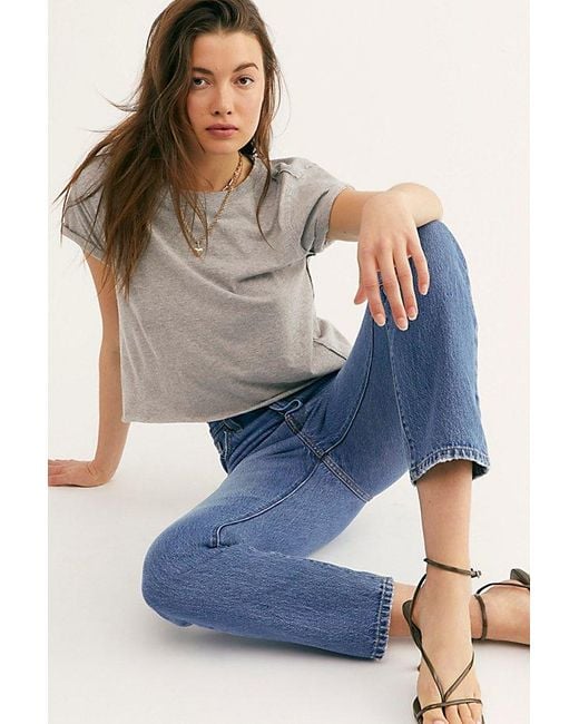 Free People Blue We The Free The Perfect Tee
