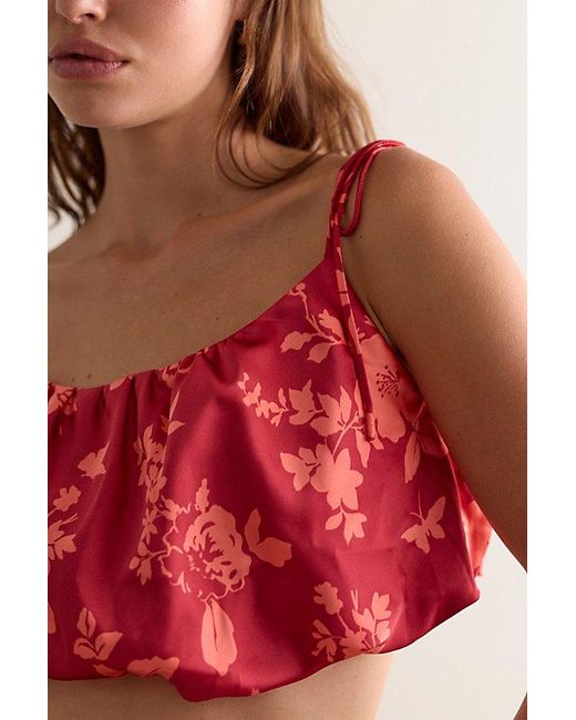 Intimately By Free People Red Another Chance Brami Top By