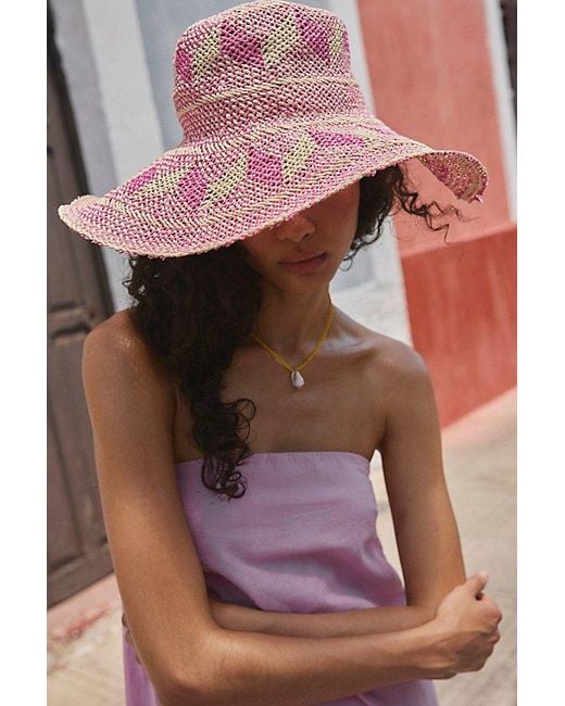 Free People Pink Waves Forever Floppy Hat