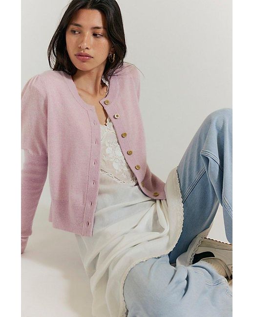Free People Gray Sloane Cashmere Cardigan
