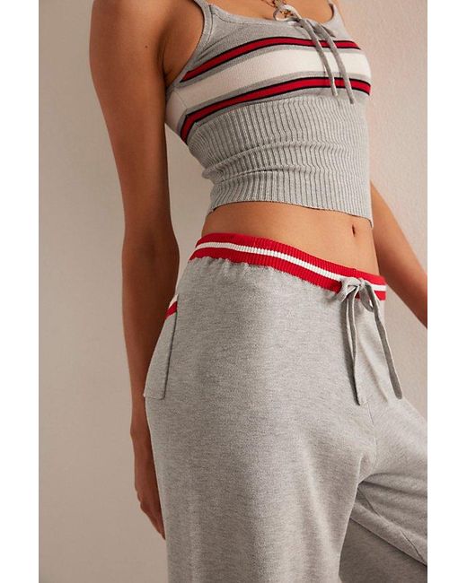 Frankie's Bikinis Natural Barrymore Knit Pants