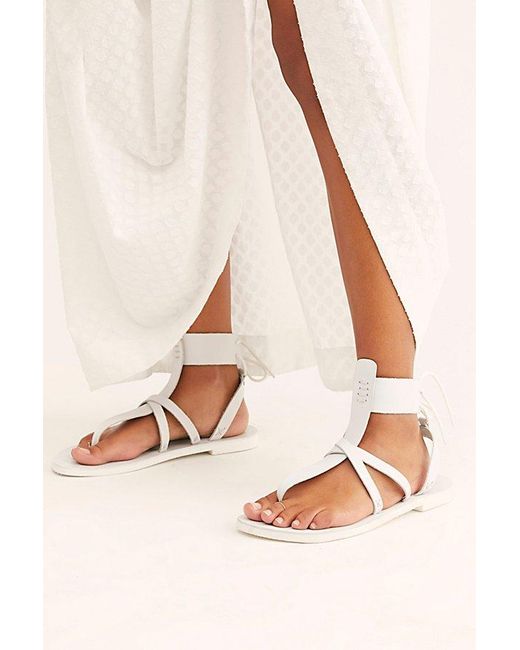 Free People Brown Vacation Day Wrap Sandals