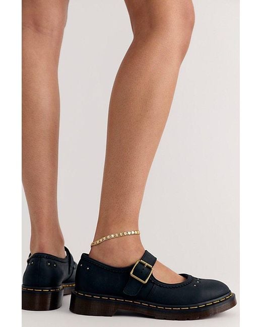 Dr. Martens Black Flower Mary Janes