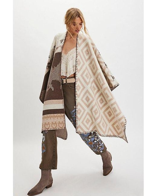Spell Natural Outback Blanket Shawl By