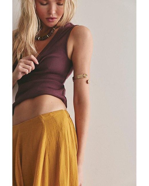 Free People Brown Roscoe Arm Cuff