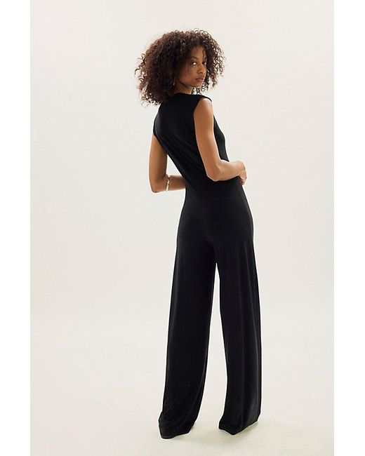 Norma Kamali Black Sleeveless Jumpsuit