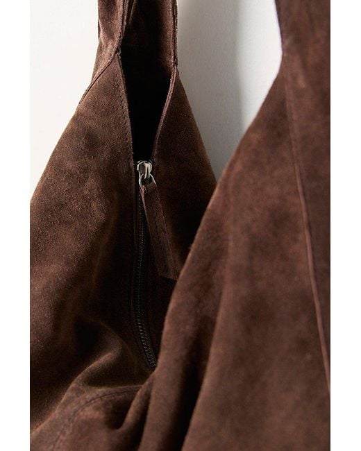 Free People Brown Roma Suede Tote Bag