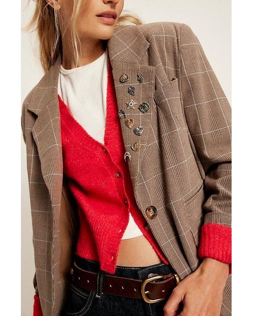 Free People Black Just My Style Pin Set