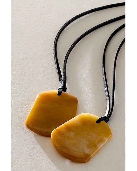 Free People Natural Lena Semiprecious Stone Necklace