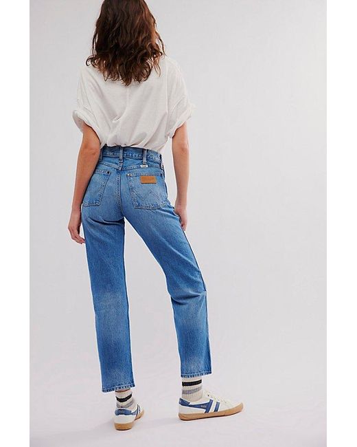 Wrangler Blue Sunset Mid-rise Straight Jeans
