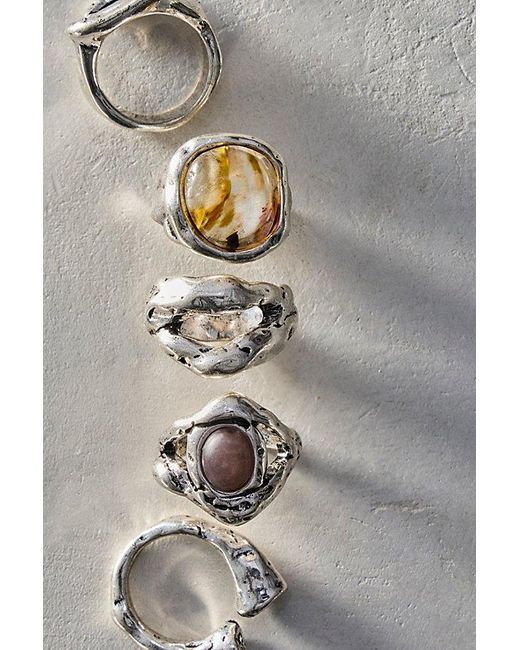 Free People Natural Ring Ring Set