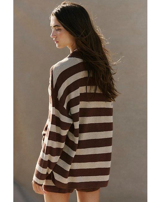 free-est Brown Malibu Surf Sweater Co-Ord By