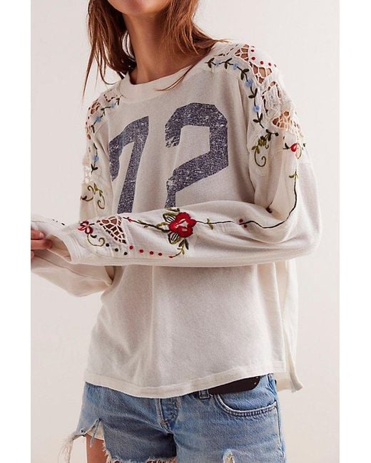 Free People Gray We The Free Lilith Tee