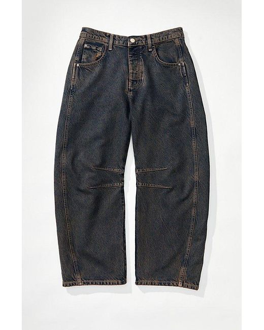 Free People Natural We The Free Good Luck Mid-rise Barrel Jeans