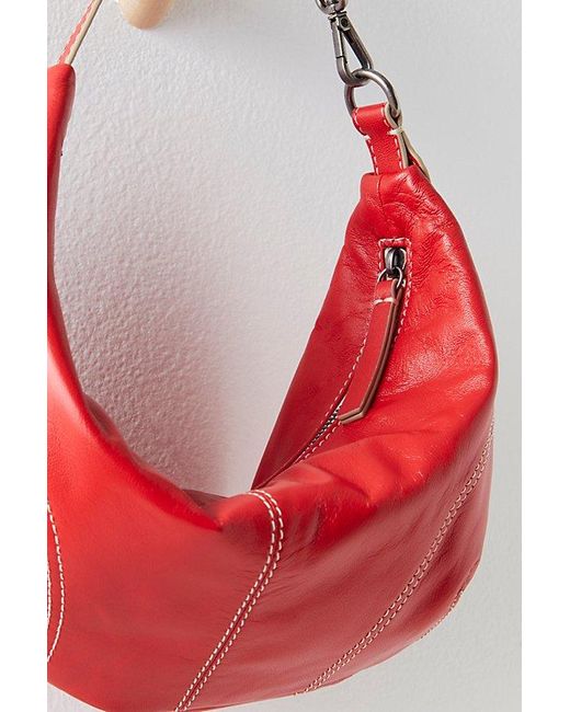 Free People Red Real World Clutch