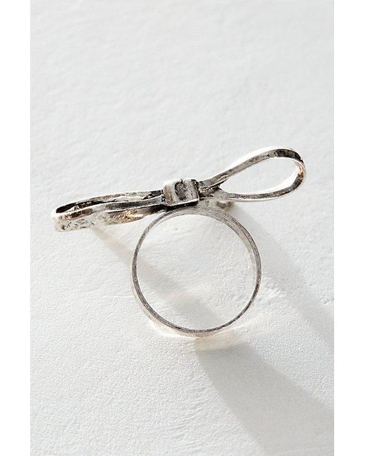 Free People Brown Bow Ring
