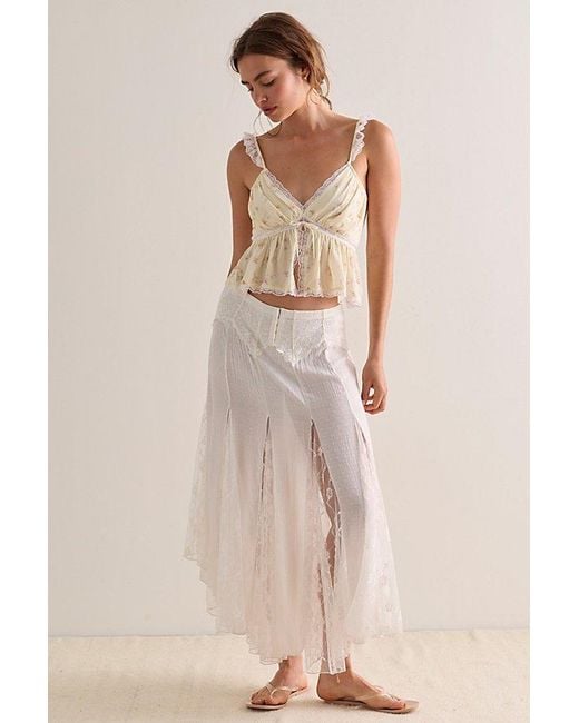LoveShackFancy Brown Nicoleta Top