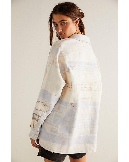 Free People Natural Arizona Sky Pullover At Free People In Ice Combo, Size: Xs