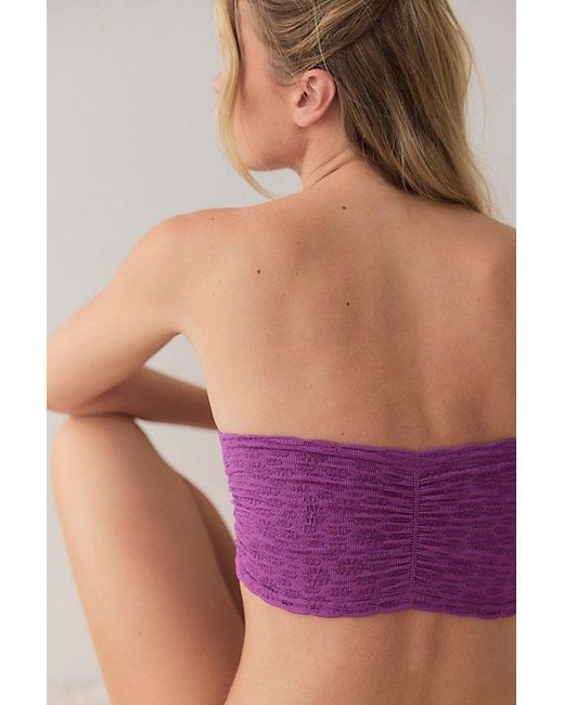 Intimately By Free People Purple Flirt Season Longline Bandeau By