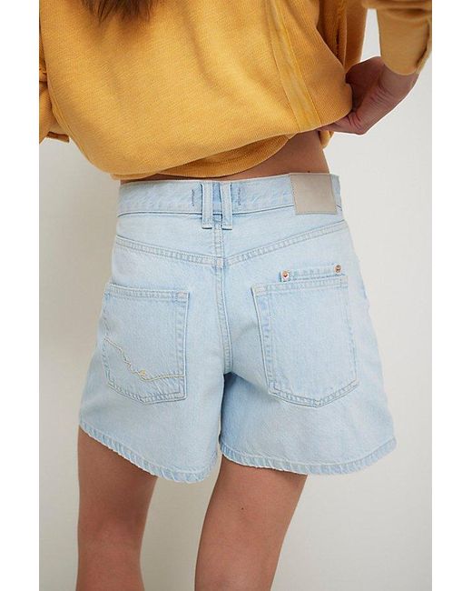 Free People Blue Tippi Denim Shorts