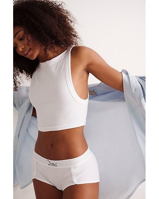 Intimately By Free People Multicolor Simply Soft Low-Arm Crop Top By